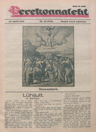Perekonnaleht : mitmesuguse sisuga ajaviiteajakiri ; 19 (178) 1934-05-12