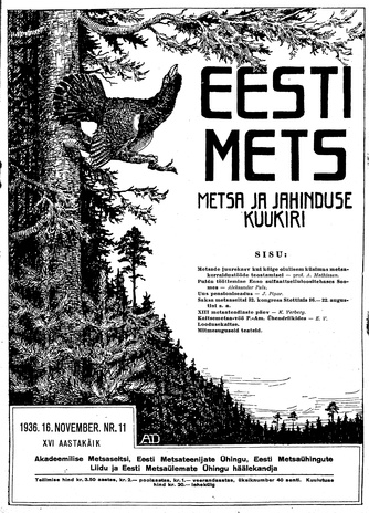 Eesti Mets ; 11 1936
