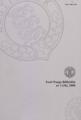 Eesti Panga Bülletään ; 3 (56) / 2000
