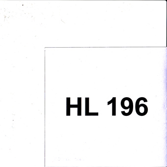 HL 196 : Eesti Muusikafondi heliarhiiv