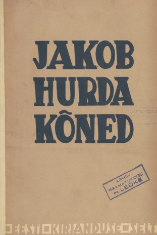 Jakob Hurda kõned ja avalikud kirjad