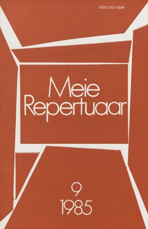 Meie repertuaar : Eesti NSV Rahvaloomingu ja Kultuuritöö Teadusliku Metoodikakeskuse väljaanne ; 9 1985-09