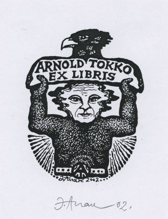 Arnold Tokko ex libris 