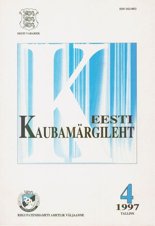 Eesti Kaubamärgileht ; 4 1997-04