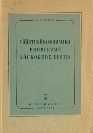 Tööstusökonoomika probleeme Nõukogude Eestis