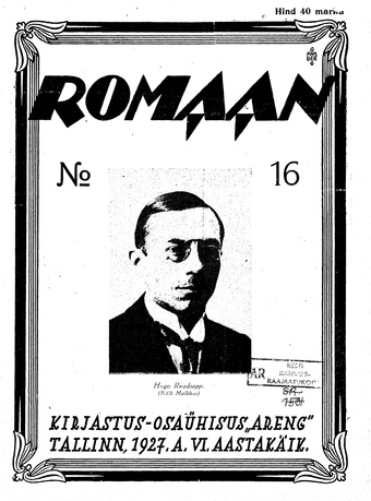 Romaan ; 16 (130) 1927-08