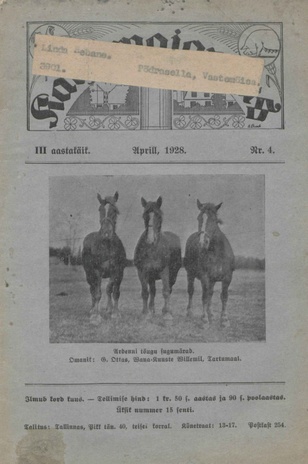Karjamajandus ; 4 1928-04