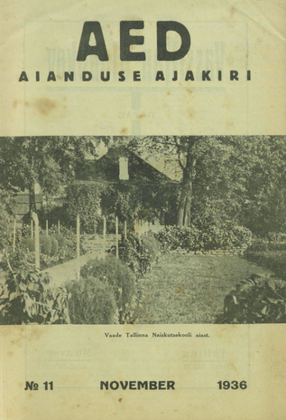 Aed : aianduse ajakiri ; 11 1936-11