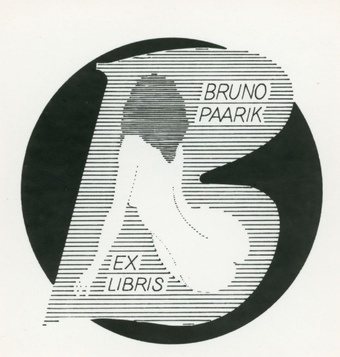 Bruno Paarik ex libris 