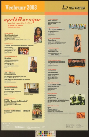 Veebruar 2003 : kontserdid Tallinnas