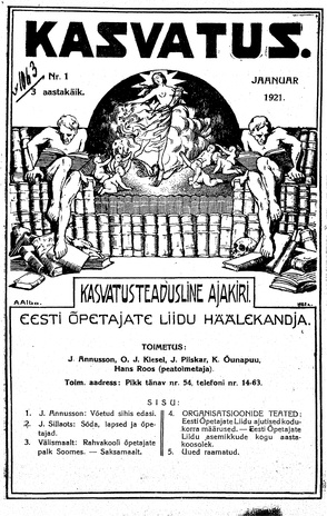 Kasvatus ; 1 1921-01