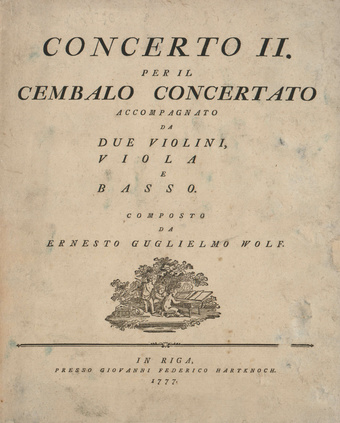 Concerto. II : per il cembalo concertato accompagnato da due violini, viola e basso