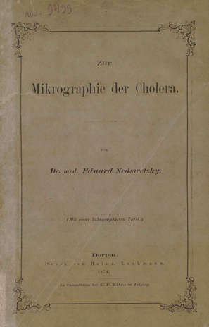 Zur Mikrographie der Cholera 