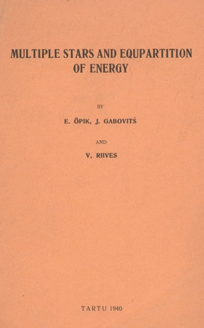 Multiple stars and equipartition of energy