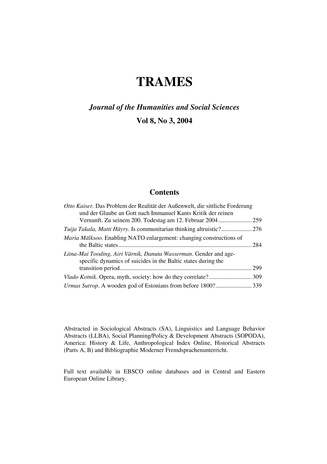 Trames ; 3 Vol 7 (58/53) 2004