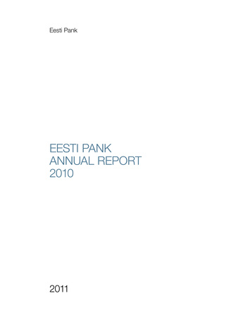 Eesti Pank. Annual report ; 2010