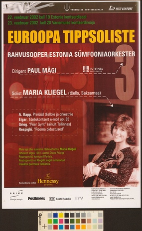 Euroopa tippsoliste : Rahvusooper Estonia sümfooniaorkester, Paul Mägi, Maria Kliegel 