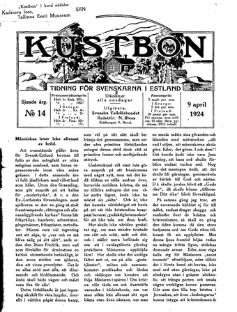 Kustbon ; 14 1924