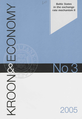 Kroon & Economy : Eesti Pank quarterly ; 3 2005