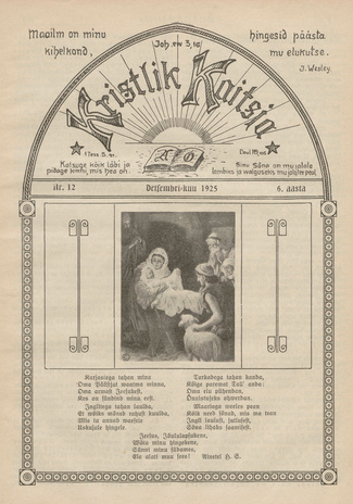 Kristlik Kaitsja : Eesti metodistide häälekandja ; 12 1925-12