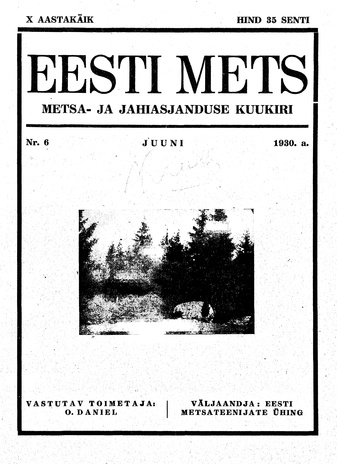 Eesti Mets ; 6 1930