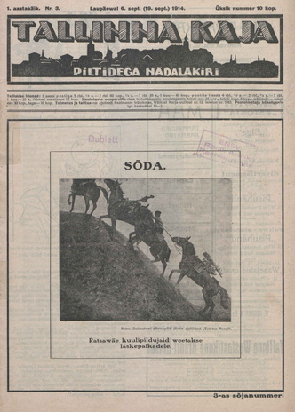 Tallinna Kaja : piltidega nädalakiri ; 3 1914-09-06