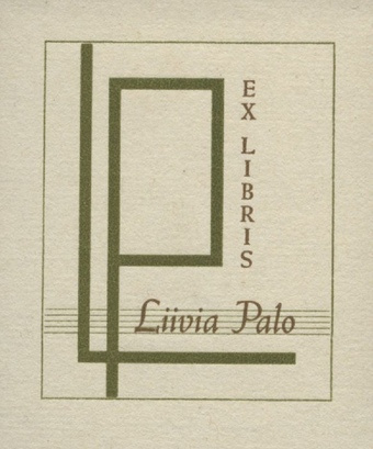 Ex libris Liivia Palo 