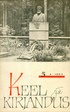 Keel ja Kirjandus ; 5 1965-05