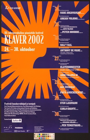 Klaver 2002 : III rahvusvaheline pianistide festival 
