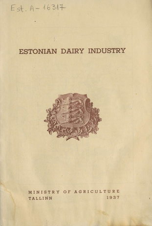 Estonian dairy industry