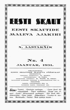 Eesti Skaut ; 4 1931-01