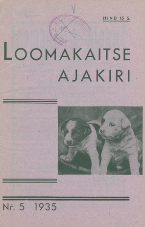 Loomakaitse Ajakiri ; 5 1935-09-25
