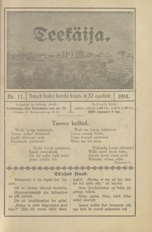 Teekäija : Eesti Baptisti Koguduse Ühenduse häälekandja ; 11 1914