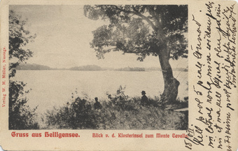 Gruss aus Heiligensee : Blick v. Klosterinsel zum Monte Cavallo 
