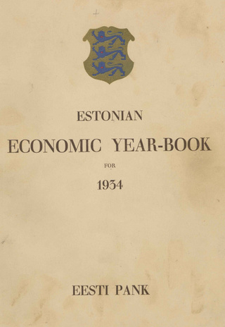 Estonian economic year-book for 1934