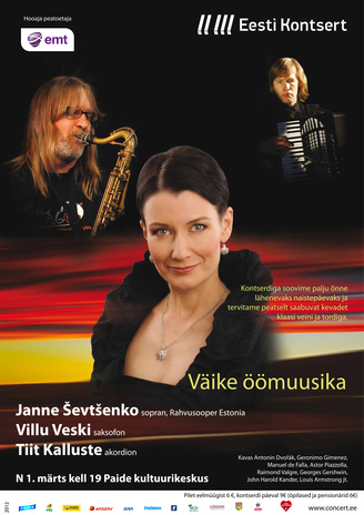 Väike öömuusika : Janne Ševtšenko, Villu Veski, Tiit Kalluste 