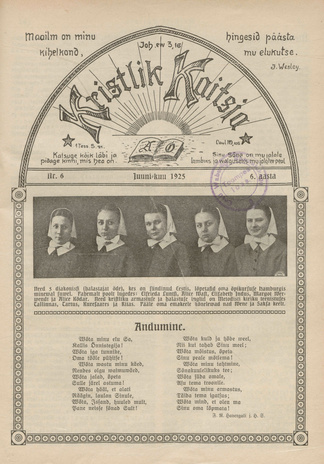 Kristlik Kaitsja : Eesti metodistide häälekandja ; 6 1925-06