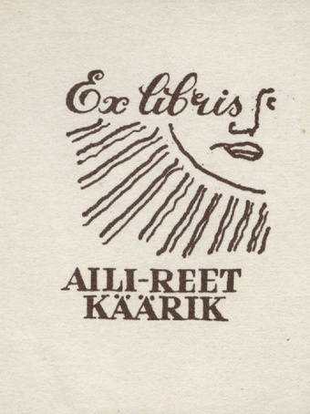 Ex libris Aili-Reet Käärik 