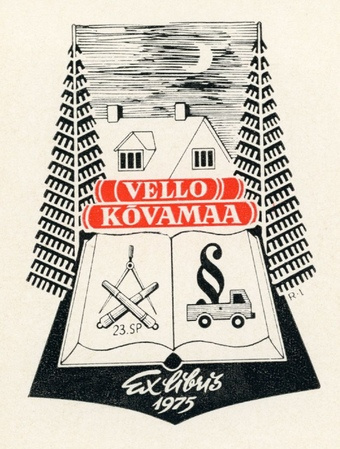 Vello Kõvamaa ex libris 