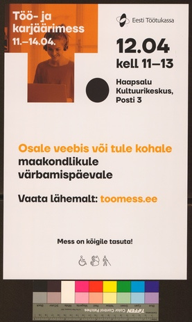 Töö- ja karjäärimess 11.-14.04 : Haapsalu Kultuurikeskus 