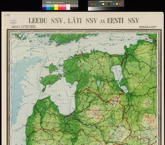 Leedu NSV, Läti NSV ja Eesti NSV : seinakaart 