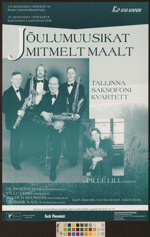 Jõulumuusikat mitmelt maalt : Tallinna Saksofonikvartett, Pille Lill 