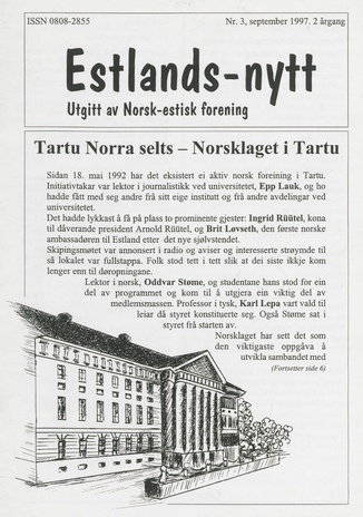 Estlands-nytt : allment tidsskrift for Estlands-interesserte ; 3 1997-09