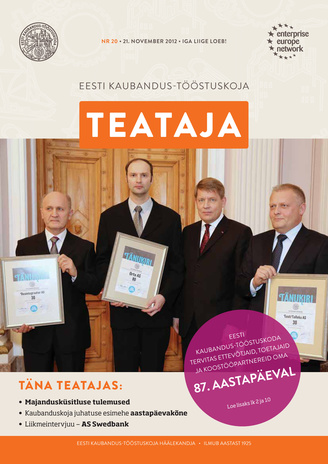Eesti Kaubandus-Tööstuskoja Teataja ; 20 2012-11-21