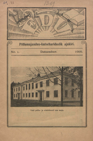 Edu : põllumajandus-kutsehariduslik ajakiri ; 1 1926-12