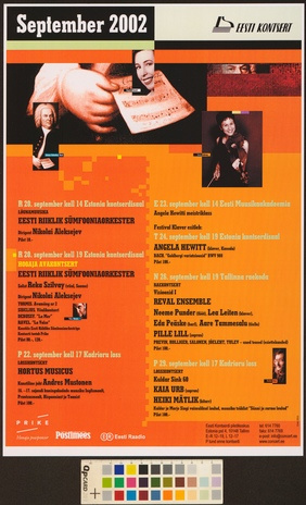 September 2002 : kontserdid Tallinnas