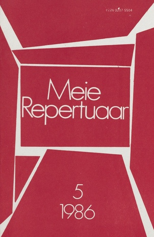 Meie repertuaar : Eesti NSV Rahvaloomingu ja Kultuuritöö Teadusliku Metoodikakeskuse väljaanne ; 5 1986-05