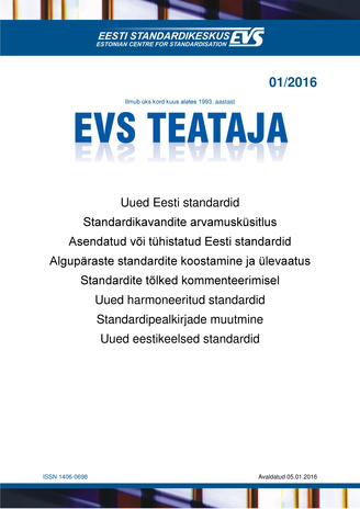 EVS Teataja ; 1 2016-01-05
