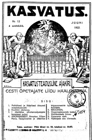 Kasvatus ; 12 1922-06