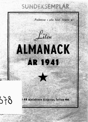 Liten almanack år 1941